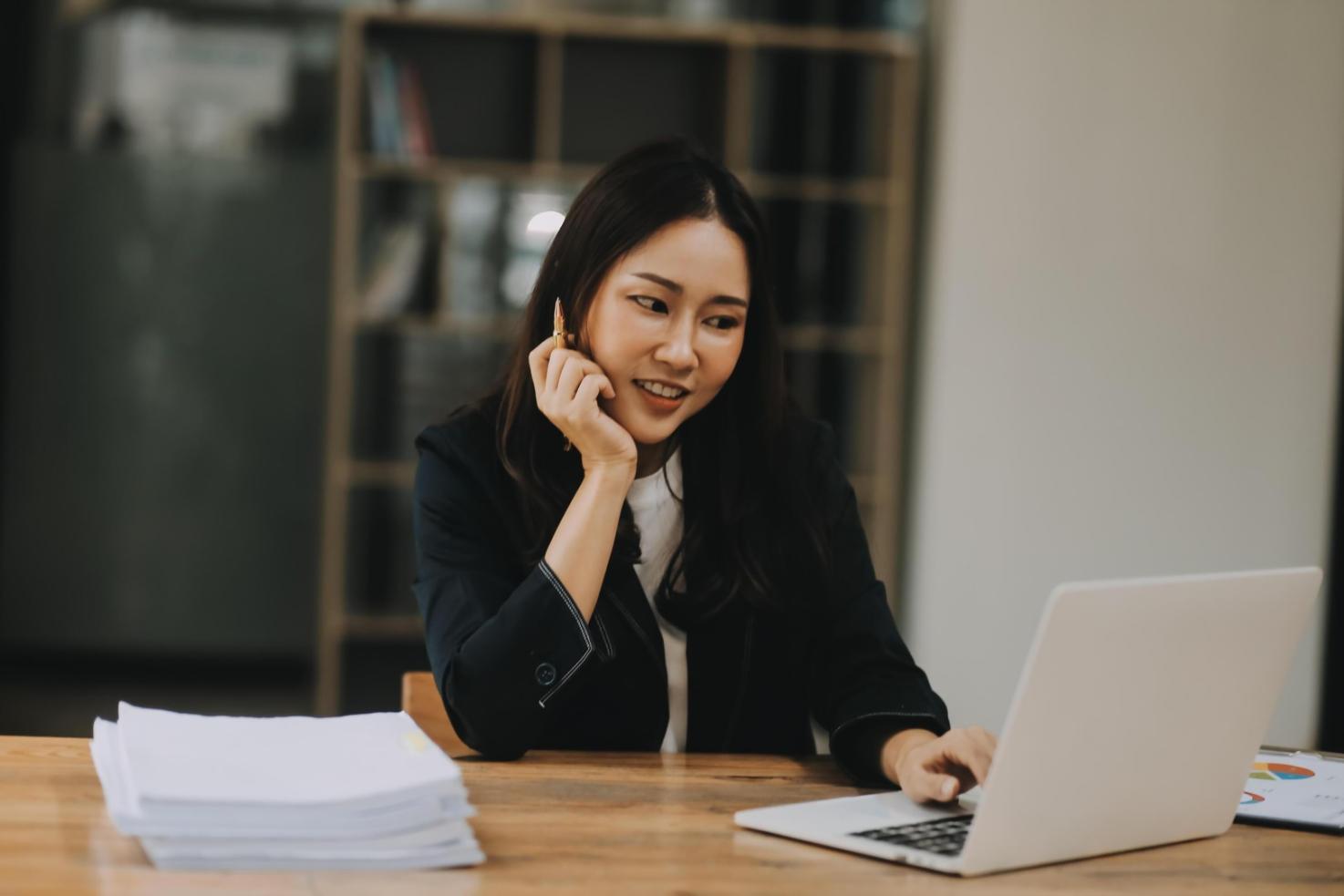 Business financial dashboard showing key performance indicators and metrics
